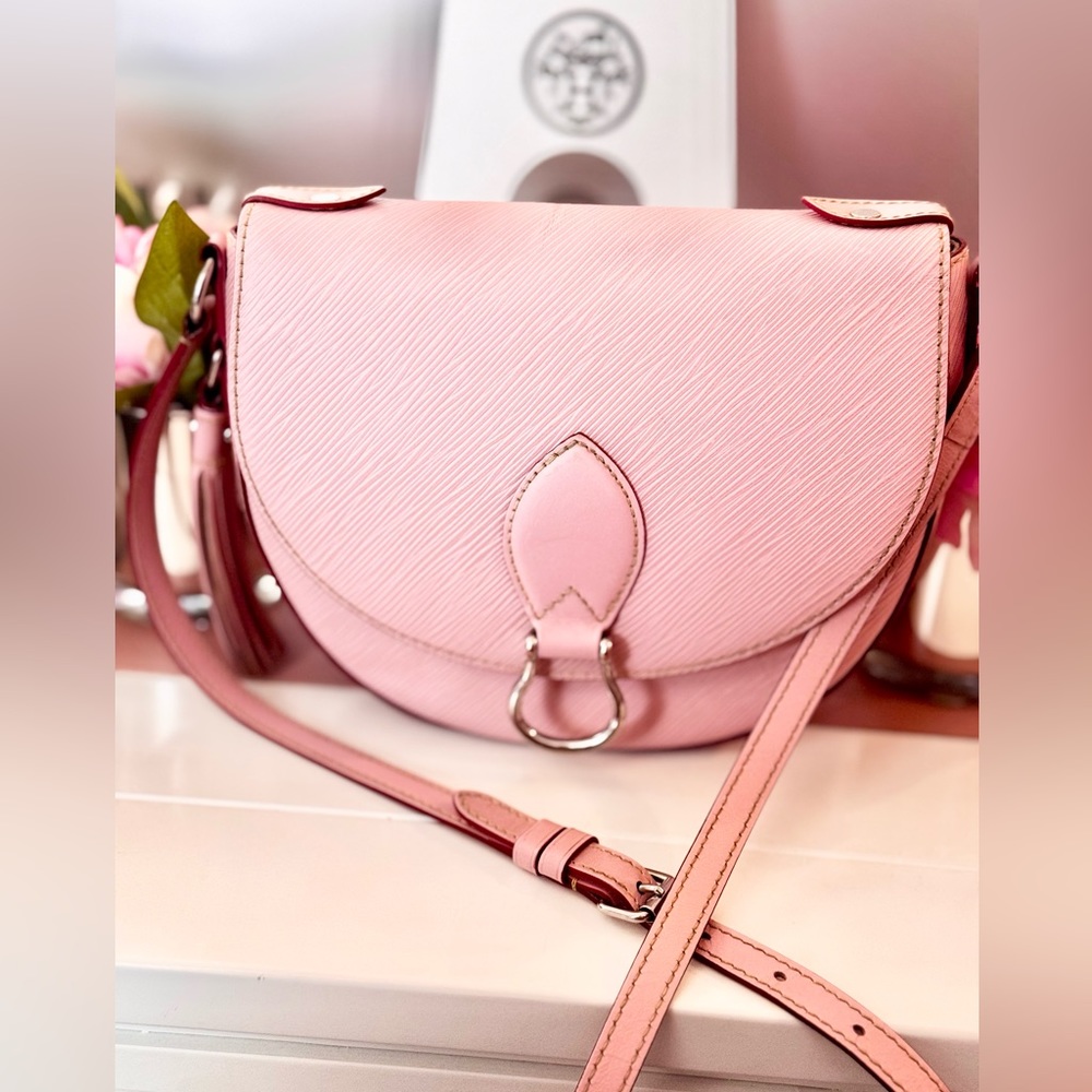 SOLD ๐ULTRA RARE Louis Vuitton Saint Cloud NM Bag Pink Epi Leather - Picture 1 of 16
